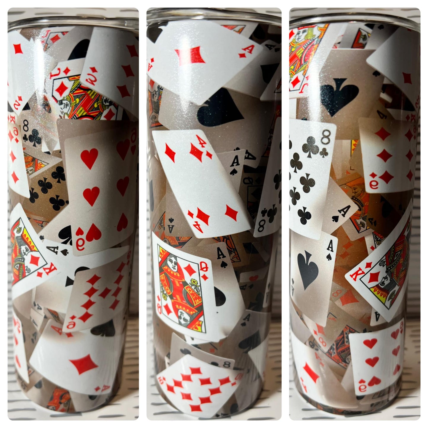 Glow in the Dark Poker Tumbler