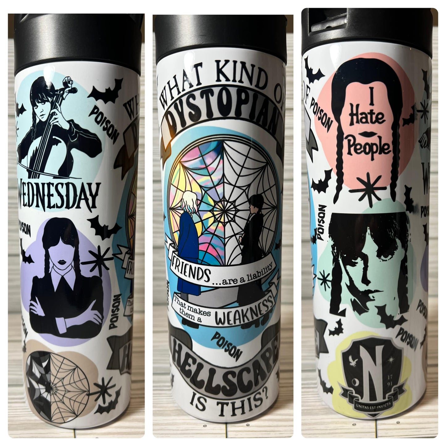 Older Wednesday Water Bottle